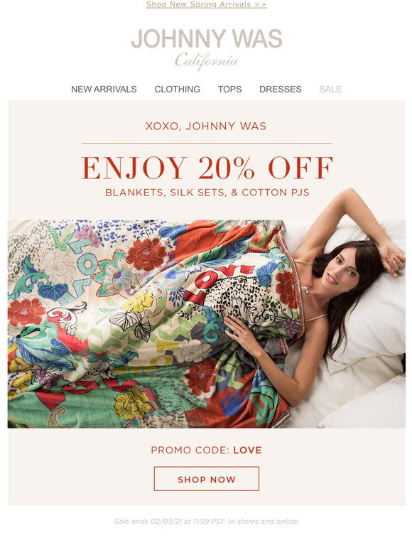 Johnny Was Email Newsletters Shop Sales, Discounts, and Coupon Codes