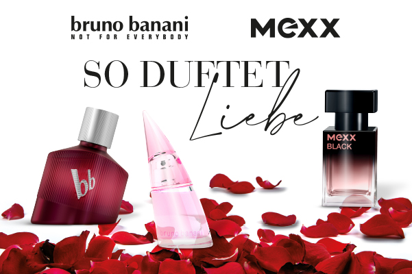 Jetzt die Düfte der Marken bruno banani und Mexx entdecken!