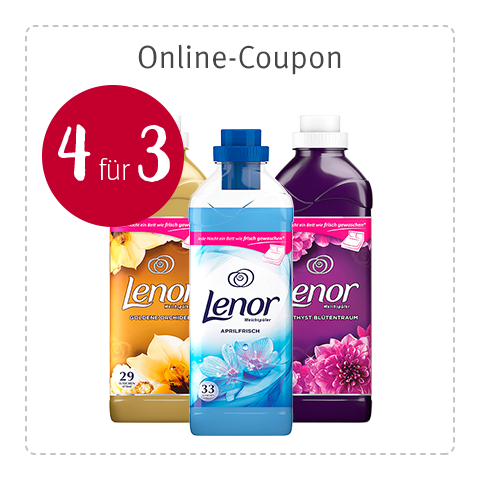 Coupon: Lenor Weichspüler - jetzt 3+1 Aktion sichern!¹