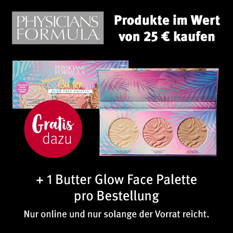 Physicians Formula Produkte im Wert von 25 € kaufen - 1 Butter Glow Face Palette pro Bestellung gratis dazu erhalten!