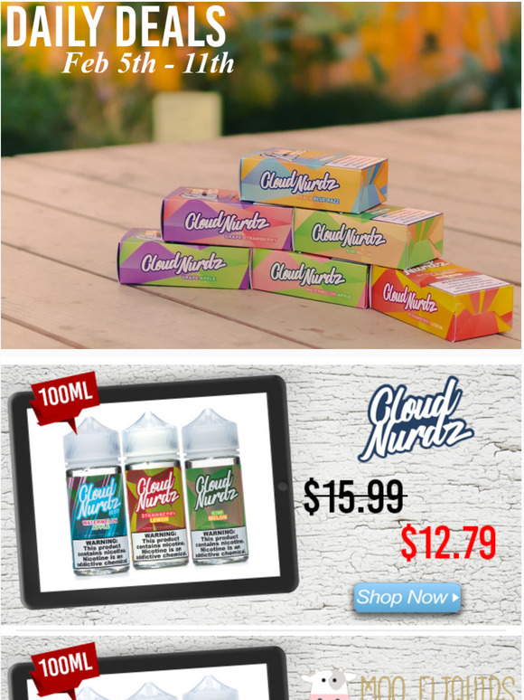 Daily Deals: Cloud Nurdz $12.79, Yogi $10.39, Moo $12.79