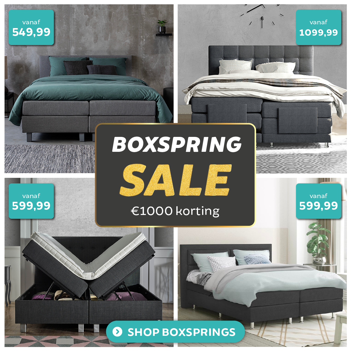 BOXSPRING SALE: wel €1000 korting | Milled