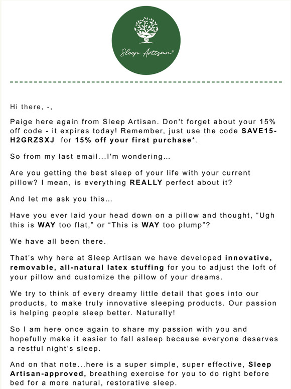 Sleep Artisan Email Newsletters Shop Sales Discounts And Coupon Codes Page 2