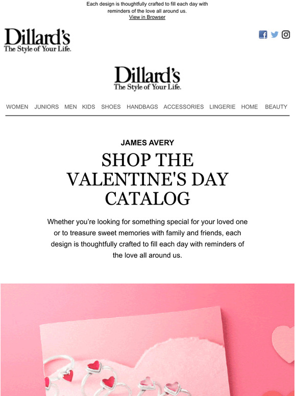 Dillards James Avery Shop the Valentine's Day Catalog Milled