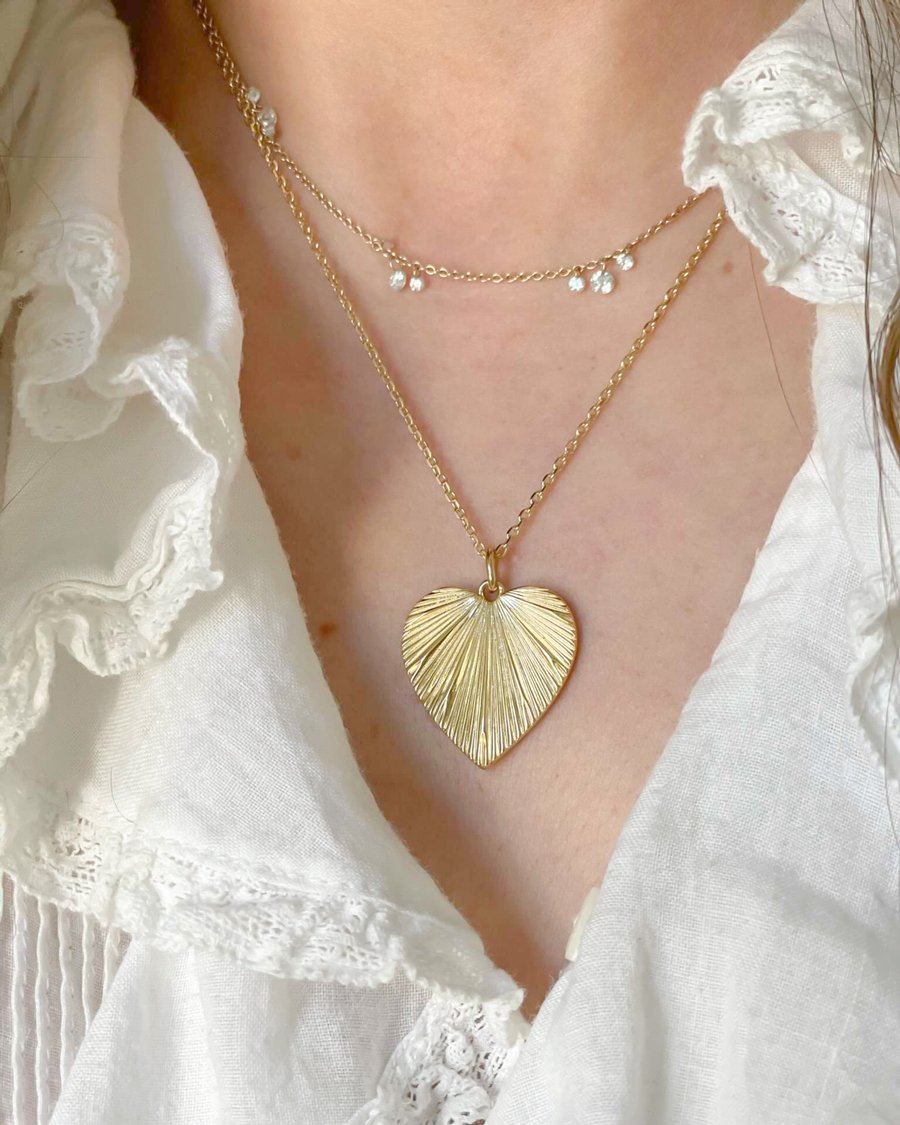 Helen Heart Necklace - Shop Cupcakes and Cashmere