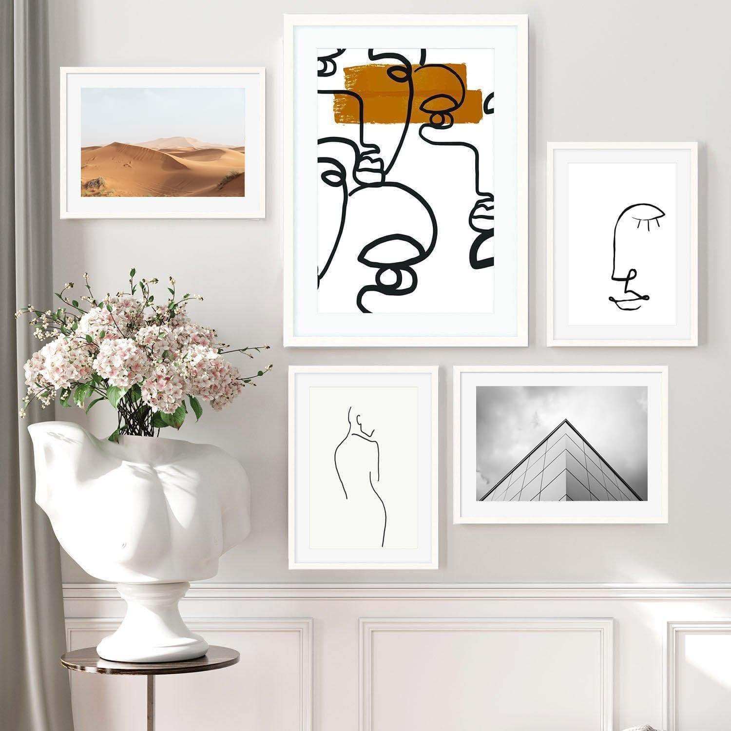 Image of All The Lines Gallery Wall Art