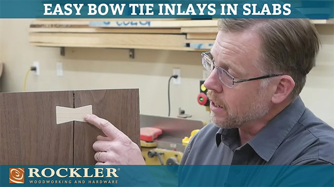 Easy Bow Tie Inlays in Slabs Video