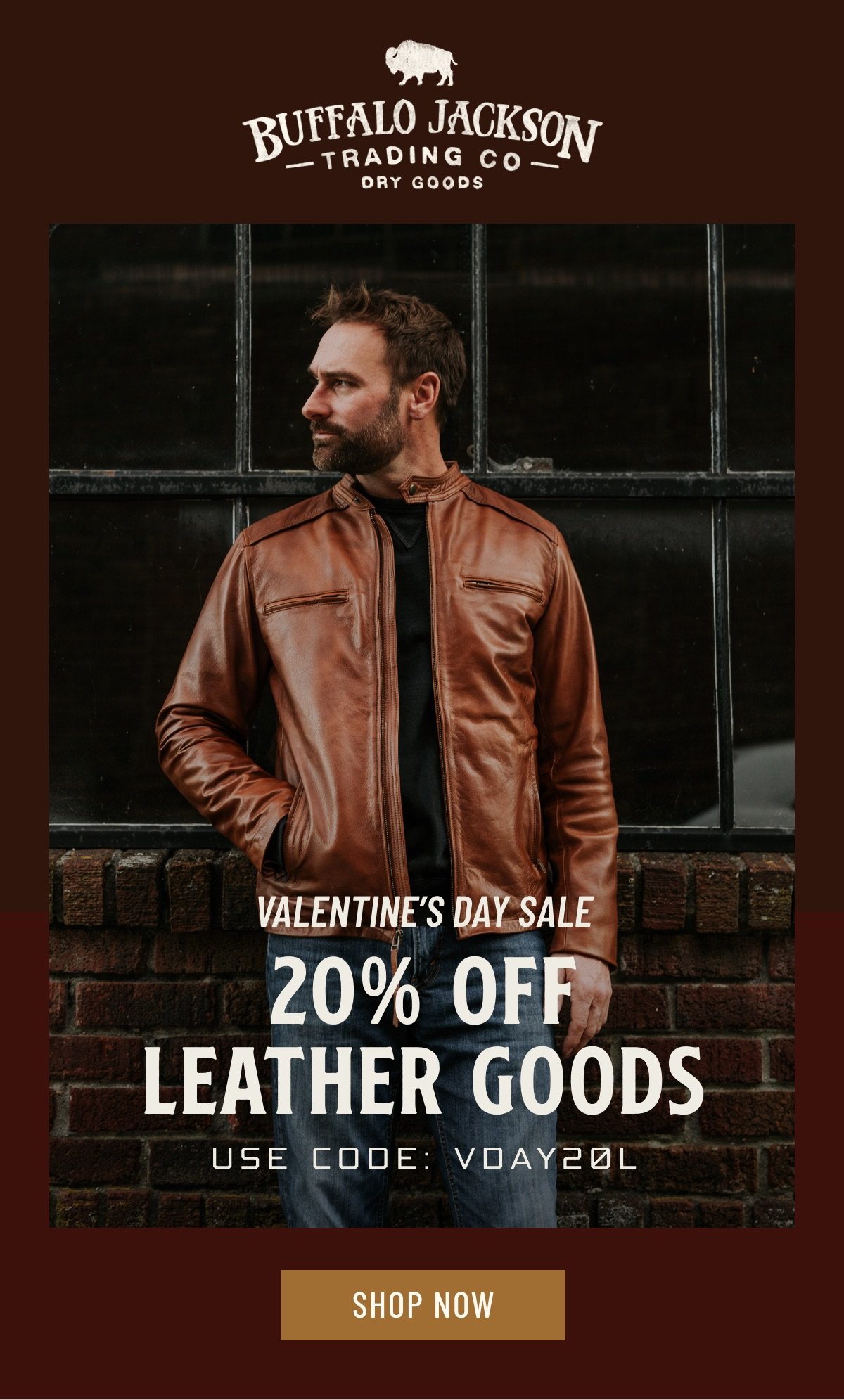 Buffalo Jackson Trading Co. Bridger Leather Down Jacket | Light Brown - S