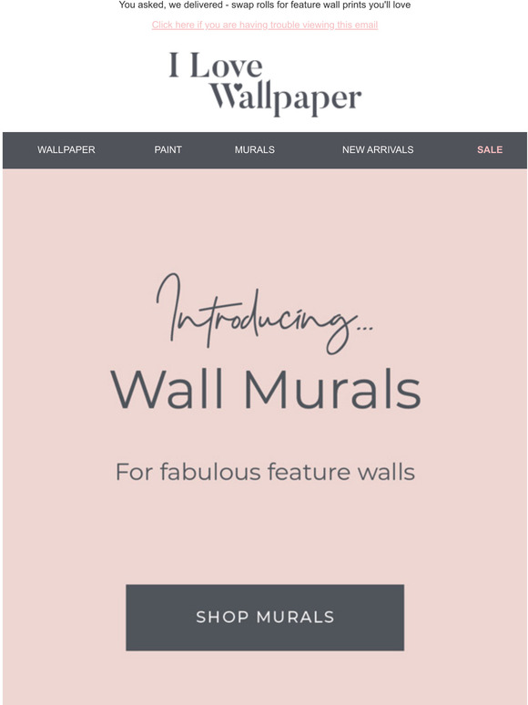 I Love Wallpaper Murals have arrived! Milled