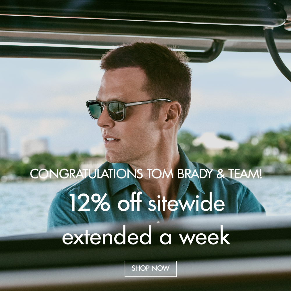 Get 20% Off Christopher Cloos Sunglasses, Including The Tom Brady