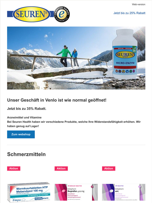 Arzneimittel und Vitamine Angebote - Jetzt bis zu 25% Rabatt