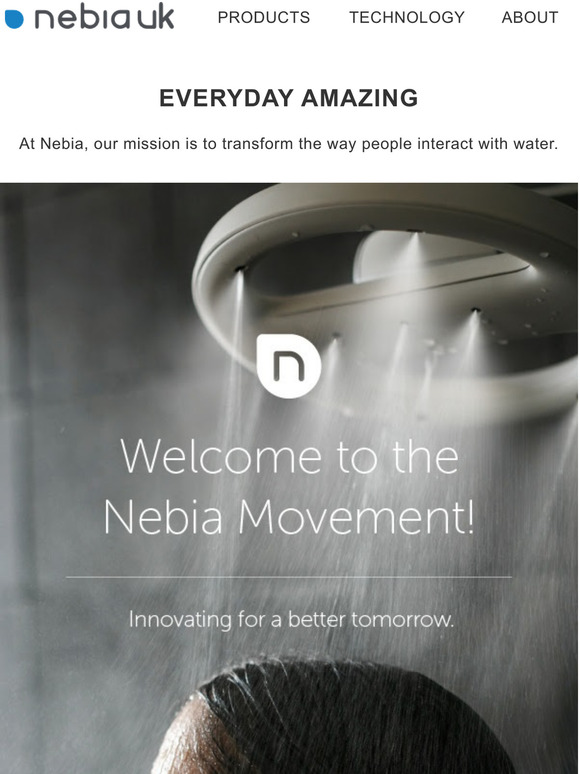 Welcome To The Nebia Movement! 🙌 💧 ✨