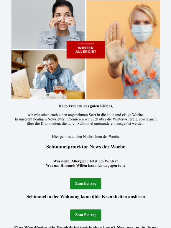 Schimmelprotektor - Newsletter der Woche