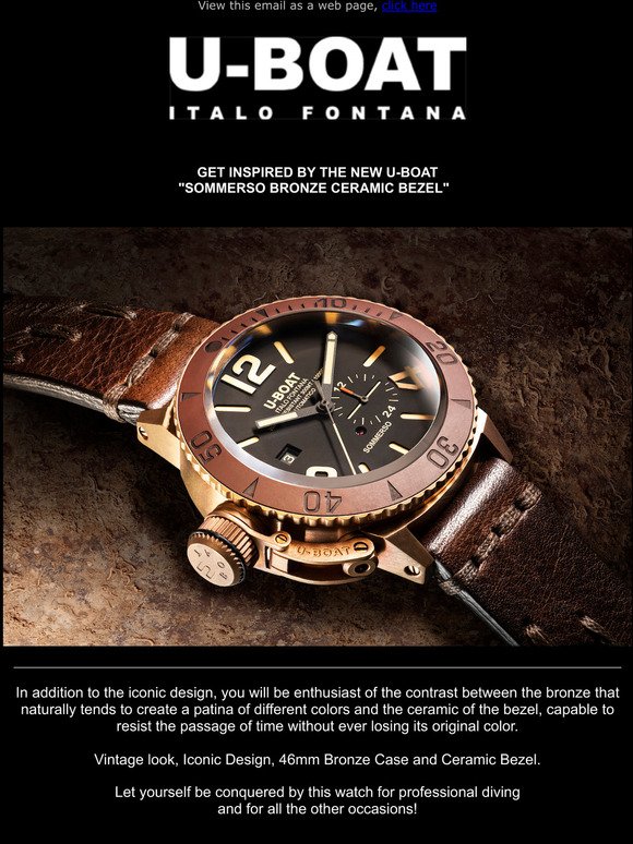 GET INSPIRED BY THE NEW U-BOAT SOMMERSO BRONZO CERAMIC BEZEL