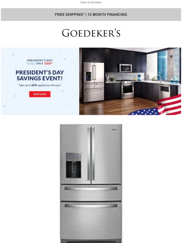 President's Day Sales Start Now!