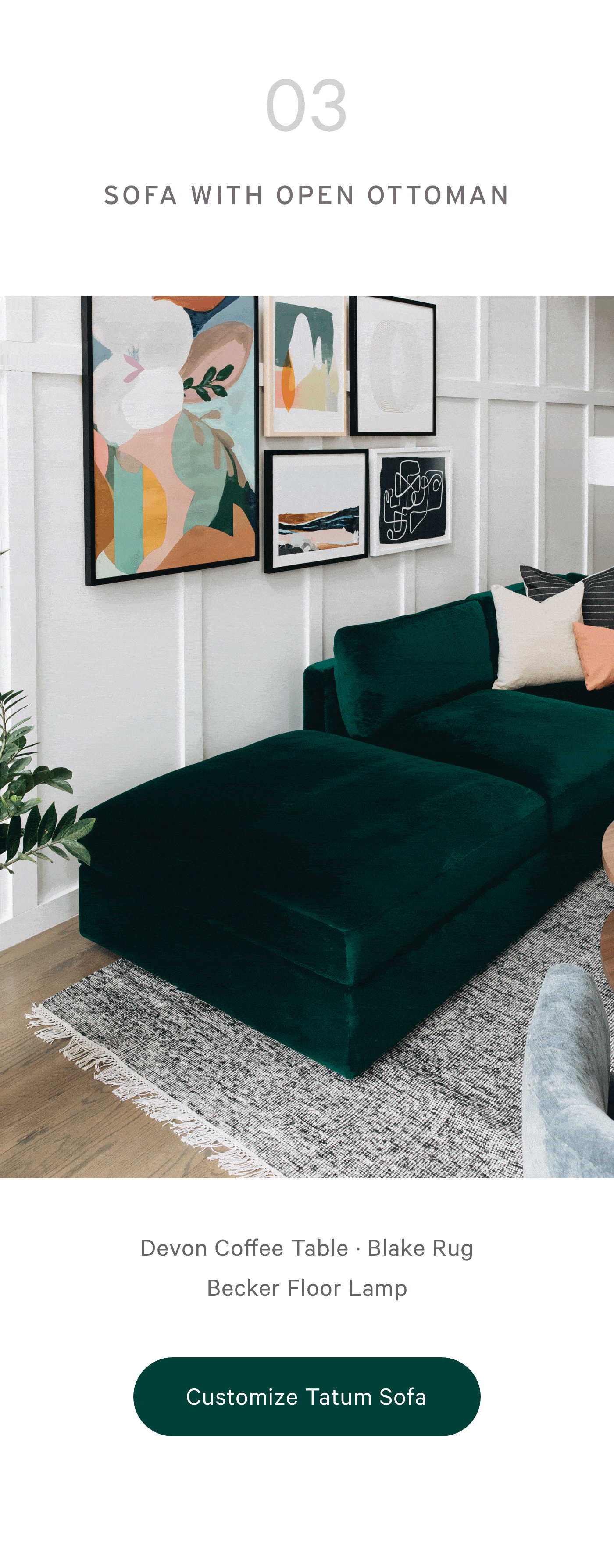 03 SOFA WITH OPEN OTTOMAN