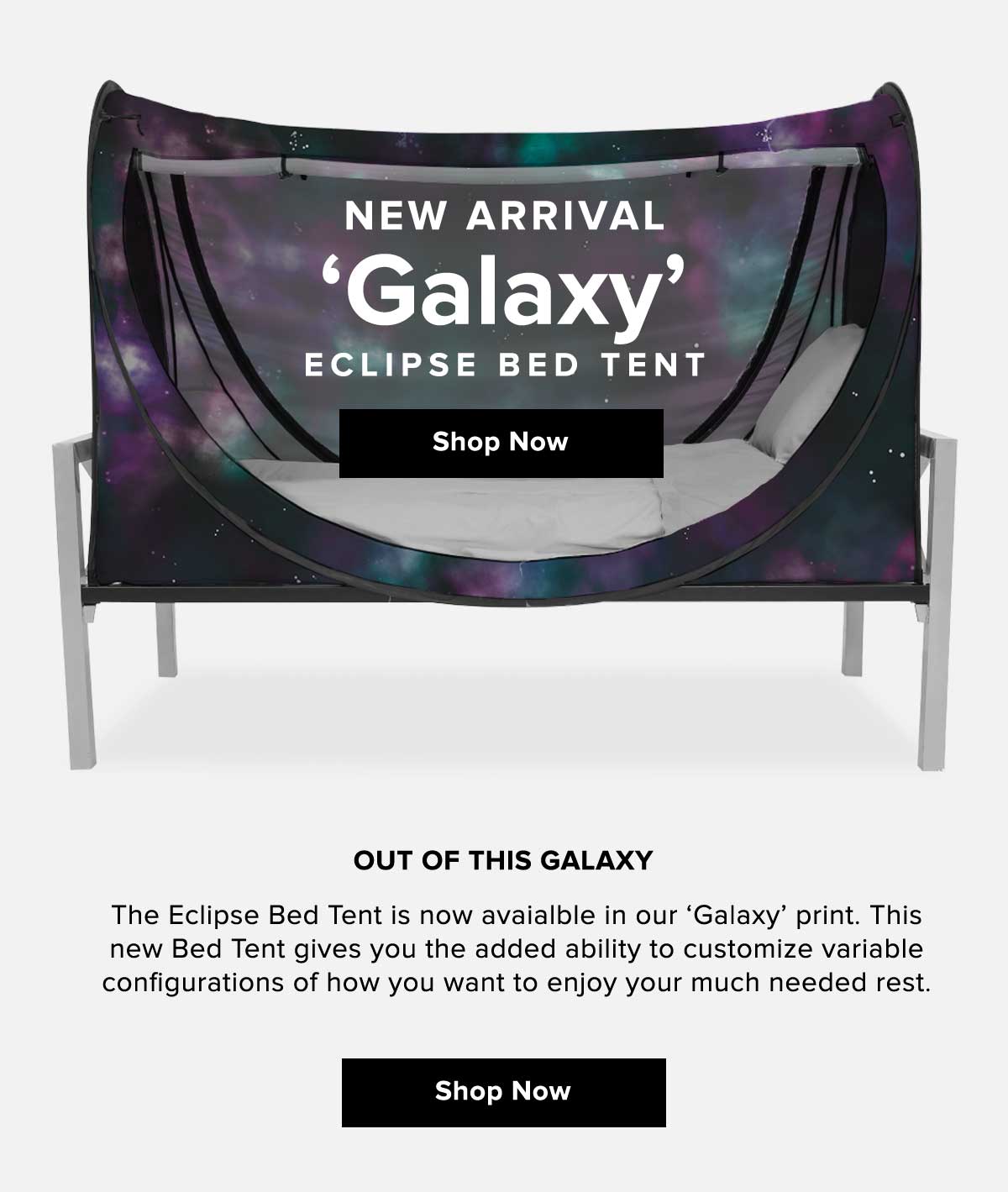 Galaxy store bed tent