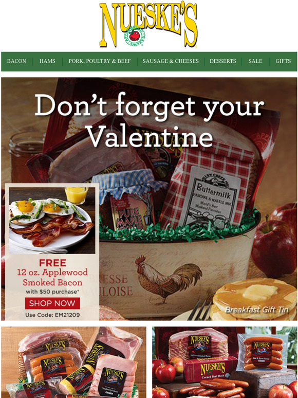 Nueske's Nueske's Breakfast Favorites for Your Valentine Milled