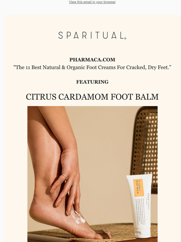 best organic foot cream