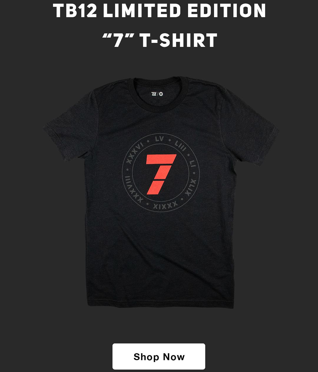 TB12 The Journey T-Shirt in Black | Size Medium