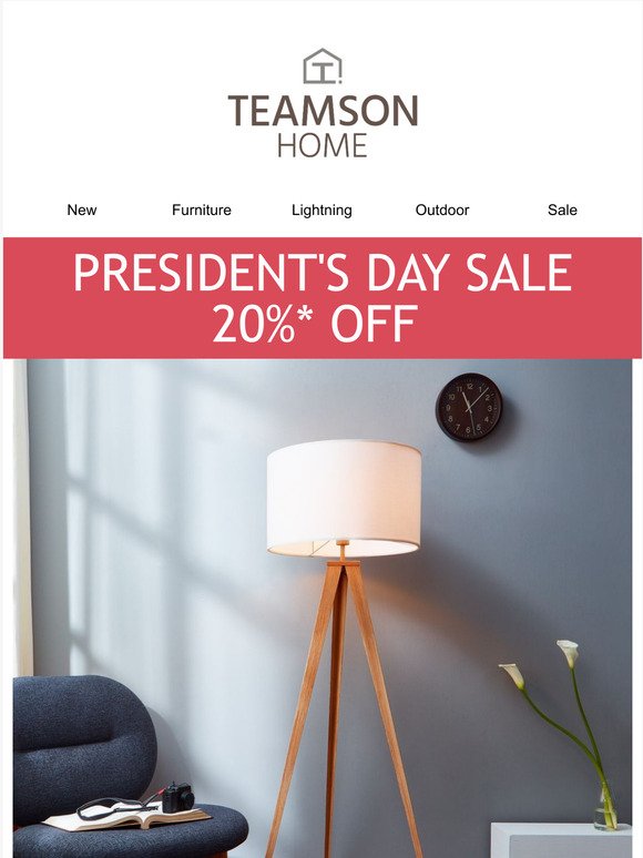 Presidents Day Sale! Enjoy 20% Off Select Items