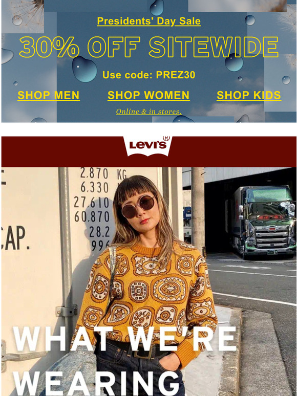 levi's presidents day sale