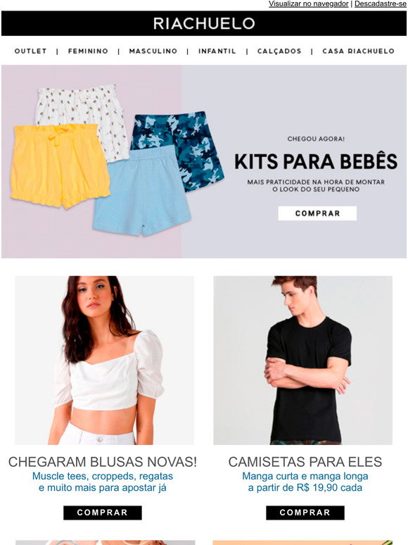 Riachuelo BR Email Newsletters: Shop Sales, Discounts, and Coupon Codes -  Page 27