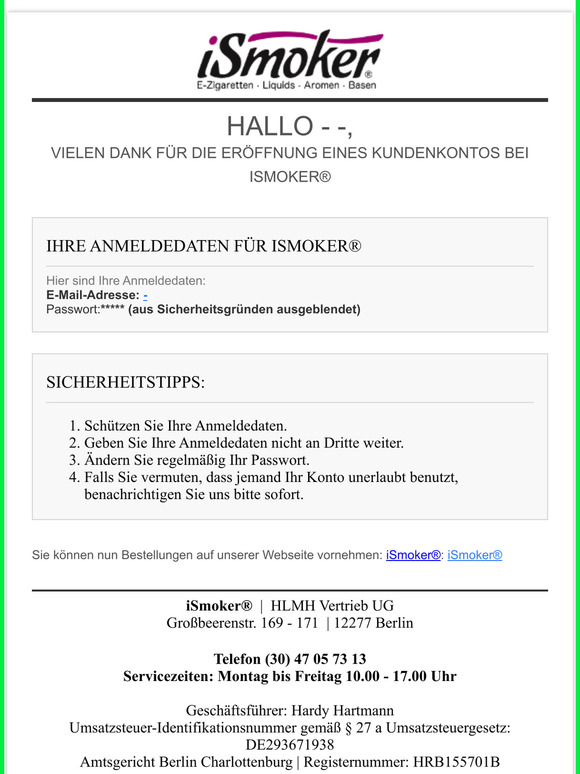 [iSmoker®] Willkommen