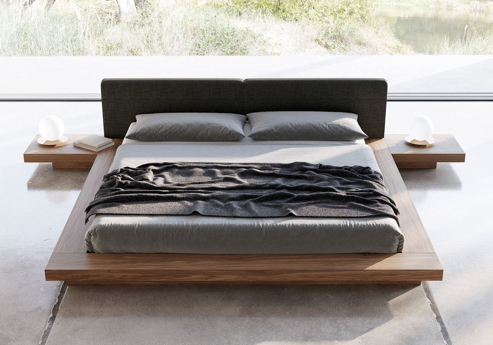 Worth Eco-Leather Platform Bed - Available in 5 Colours and 3 Sizes