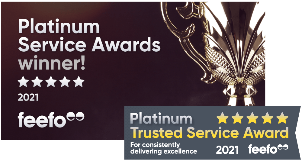 Feefo Platinum Service Awards Winner
