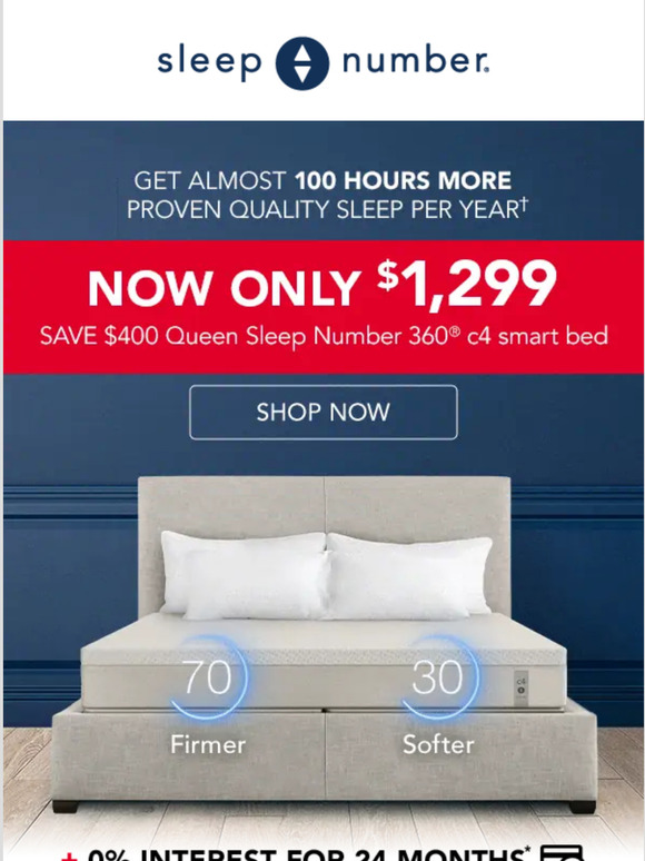 Number deals bed sale