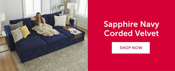 Sapphire Navy Corded Velvet | SHOP NOW >>