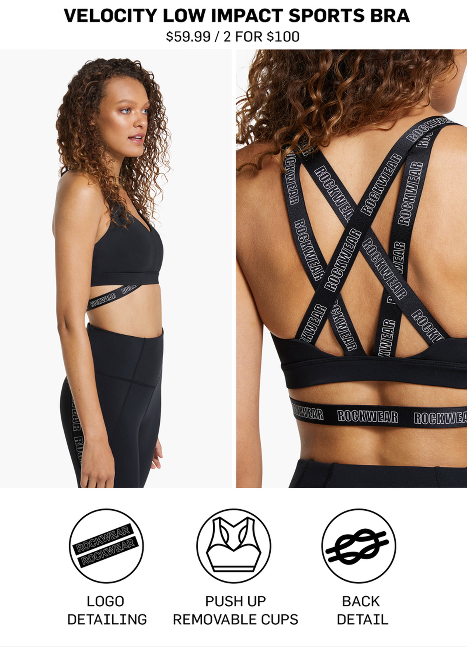 Rock Wear: Sports Bras Made to Support 🤸‍♀️ 2 FOR $100