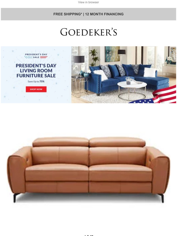 Living Room Furniture Deals Up to 75% Off! President's Day Sale!