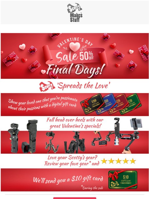 Scotty Makes Stuff 📷 Final Days - Valentine's Sale
