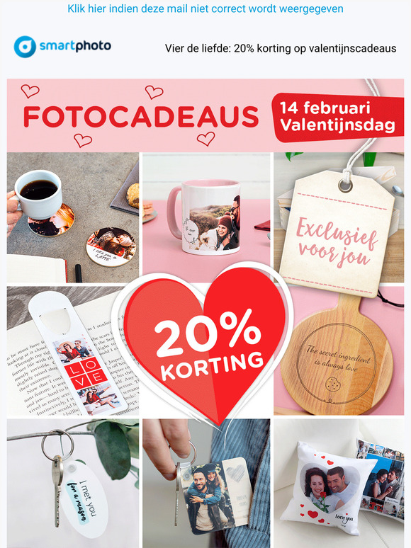 Vier de liefde: 20% korting op valentijnscadeaus