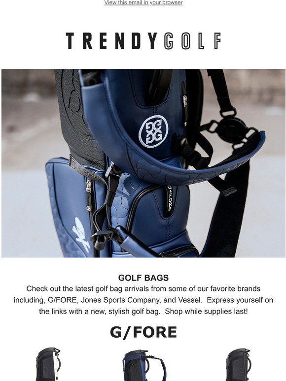 Trendy Golf: Golf Bags from Vessel, G/FORE, and more! | Milled