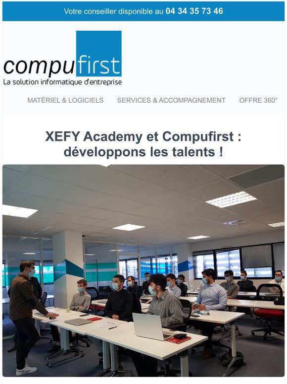 Chez Compufirst nous n'avons pas changé, mais nous ne sommes plus les mêmes 😀. Découvrez la XEFY Academy chez Compufirst !