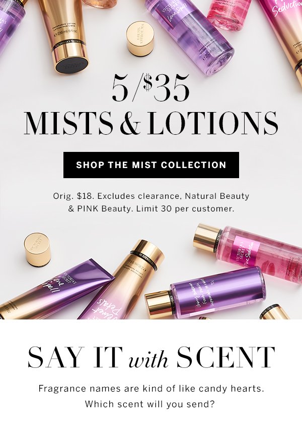Victoria's Secret Love Spell Body Lotion, Mists & Lotions 5 For $30