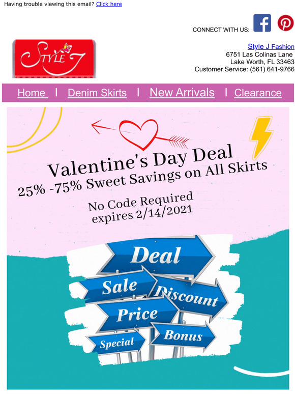 Valentine's Day Deal 25% up to 75% Sweet Savings!