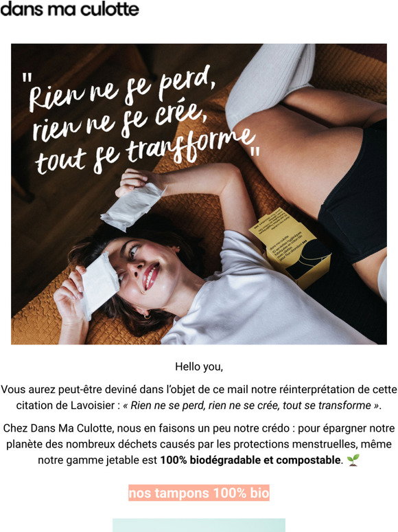 Dans Ma Culotte Rien Ne Se Jette Tout Se Transforme Milled