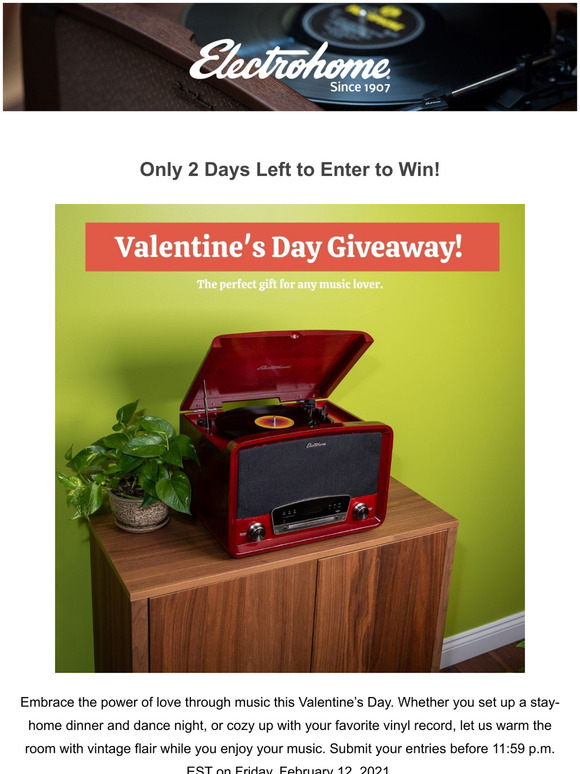 ♥ Last Chance to Enter the V-Day Giveaway