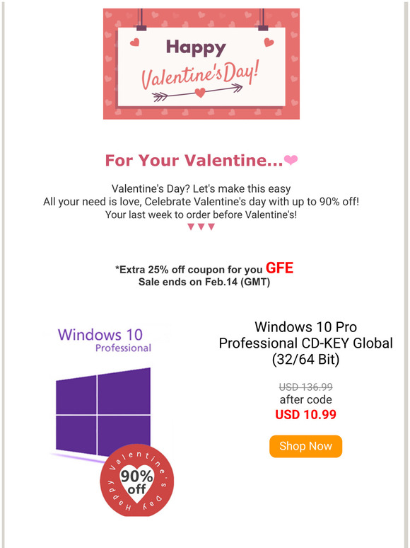 Tick-tock, it's love o'clock: Valentine's Week Sample Sale💕