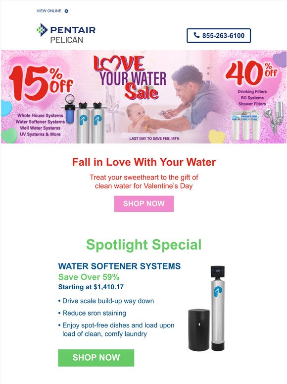 💙 your water and save up to 40% off!