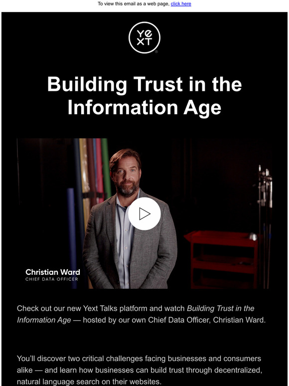 Yext Talks | How businesses can restore consumer trust