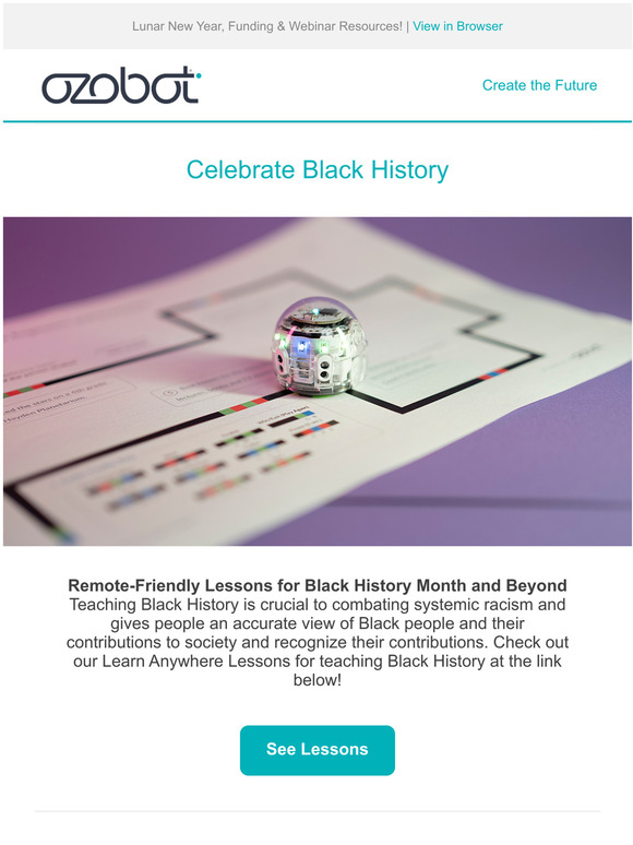 4 Lessons to Celebrate Black History with Ozobot