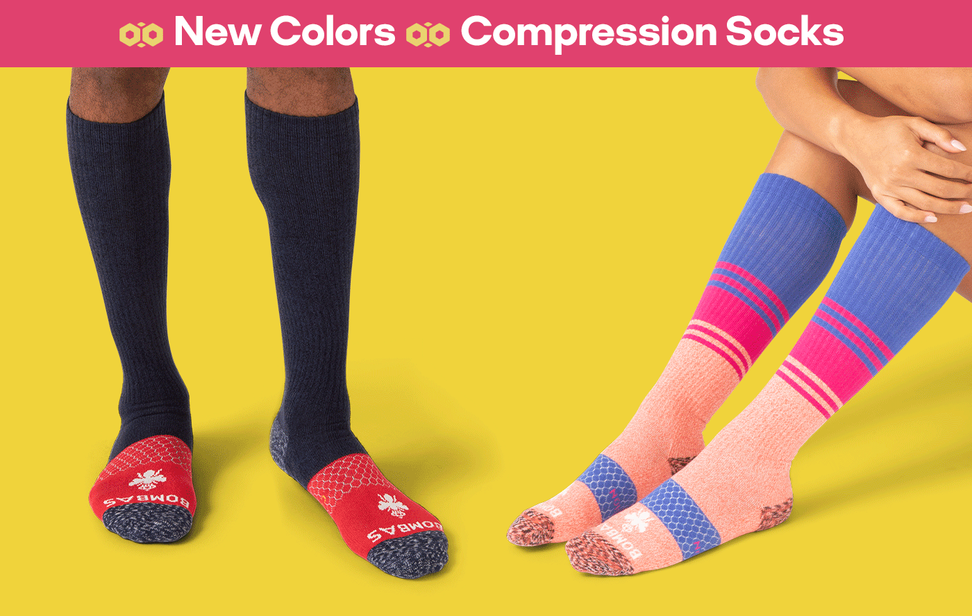Bombas Compression In New Colors Milled