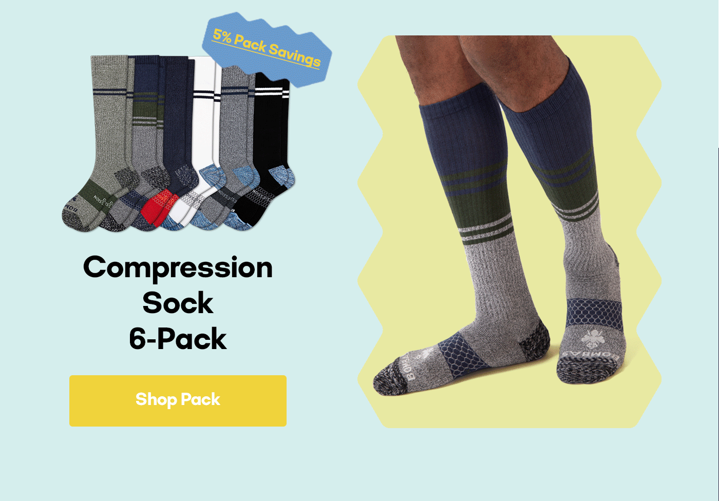 Bombas Compression In New Colors Milled