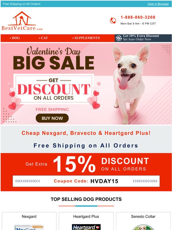 Valentine Day Special! Save UP TO 70% + 15% Extra Off