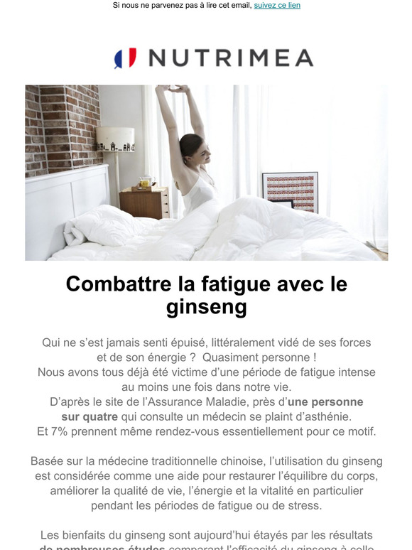 Combattre la fatigue avec le ginseng